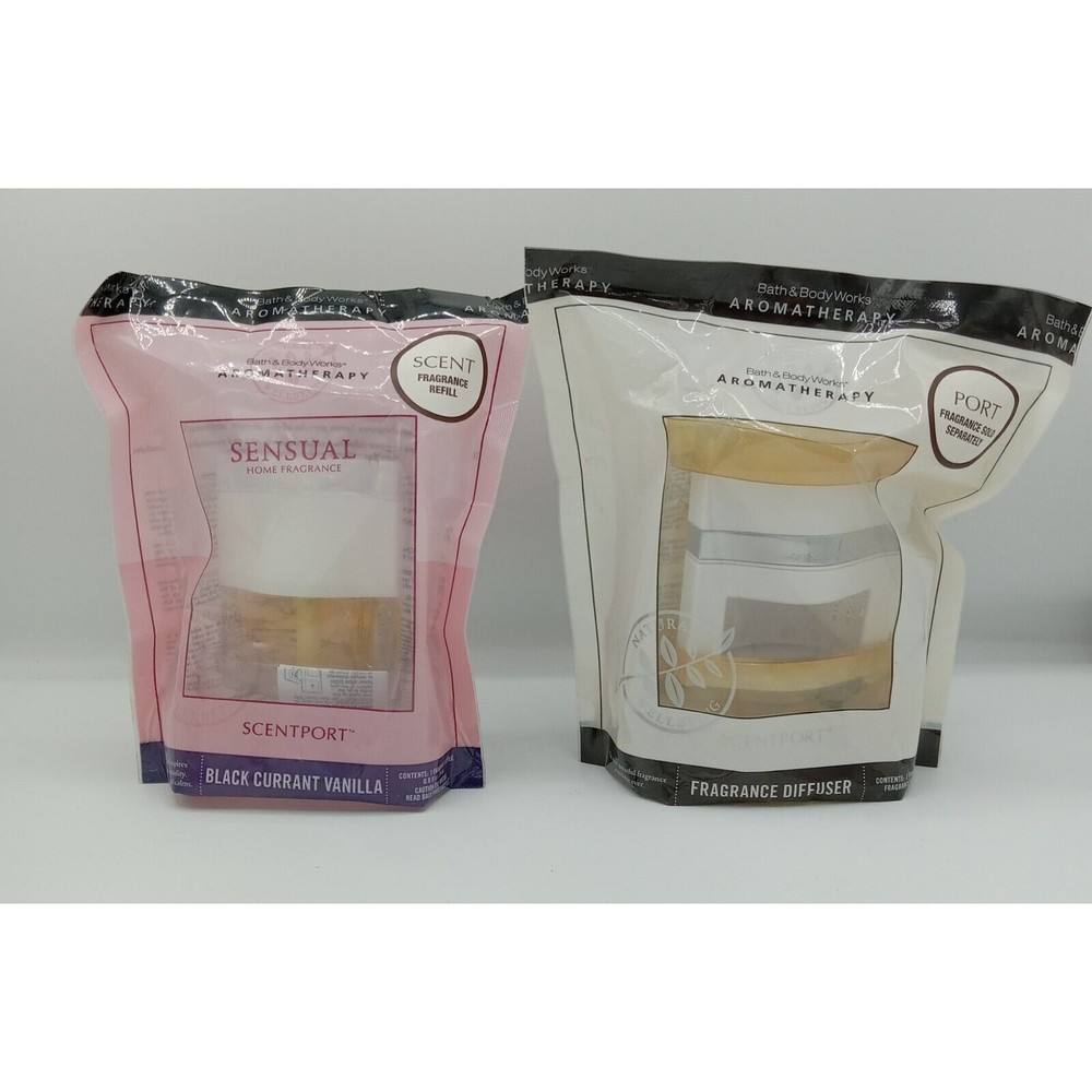Bath & Body Works Aromatherapy Sensual Black Currant Vanilla Refill & Scentport